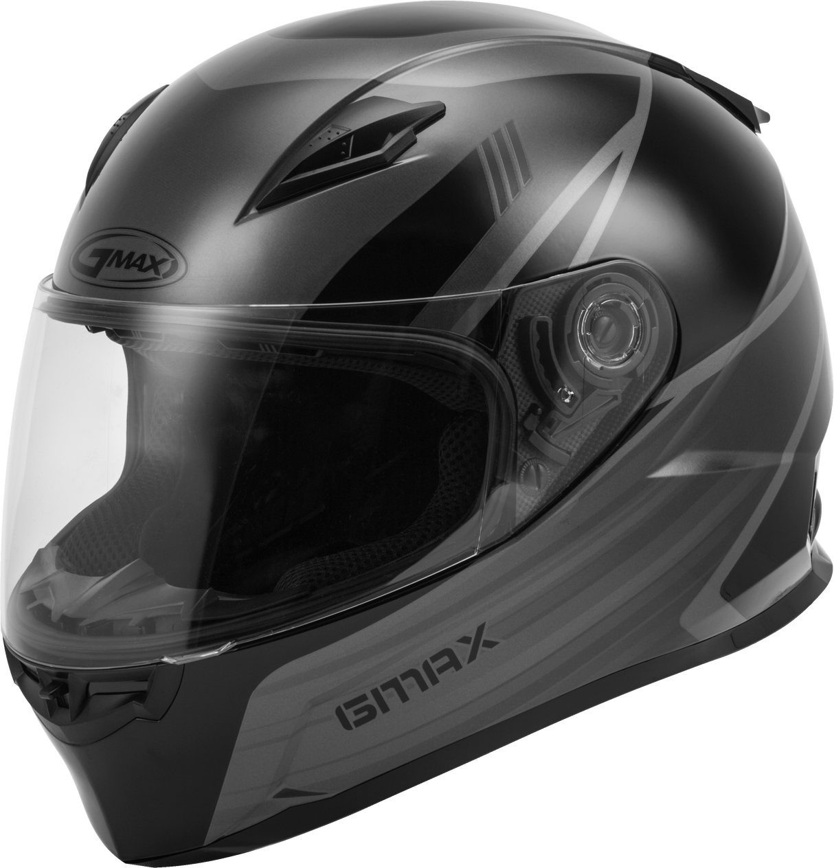 GMAX Ff-49 Full-Face Deflect Helmet Black/Grey Md G1494245