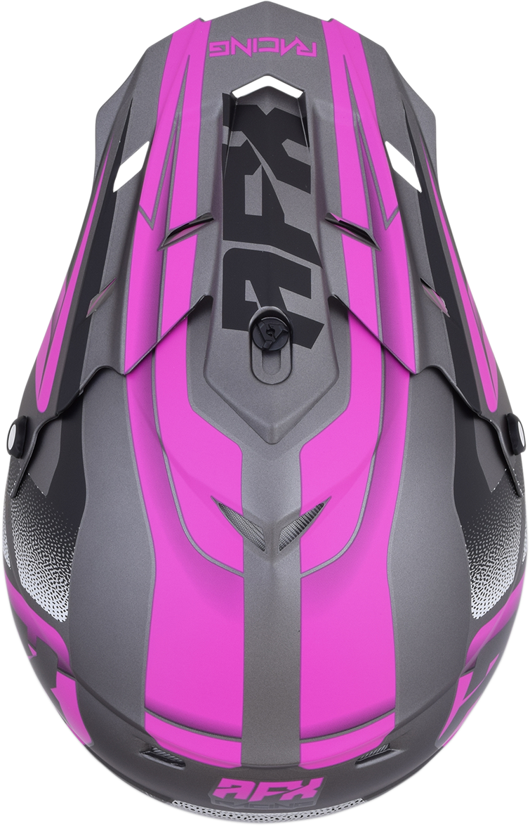 AFX FX-17 Helmet - Force - Frost Gray/Fuchsia - Medium 0110-5210