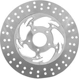 RC COMPONENTS Floating Brake Rotor - Front Left - Savage - 320 mm - Chrome ZSSCOG320A-85C-LF2K