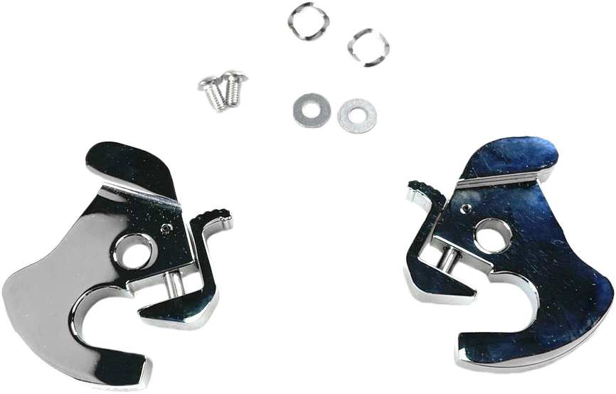 HARDDRIVE Repl Latch Kit For Detachable Side Plates Chrome 86097