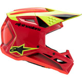 ALPINESTARS Youth SM3 Helmet - Fray - Gloss Red/Yellow Fluo/Black - Large  8301625-3051-YL