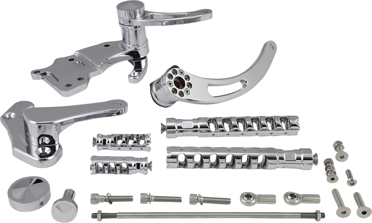 ACCUTRONIX Forward Control - Chrome - Slotted FC305-SSAKC