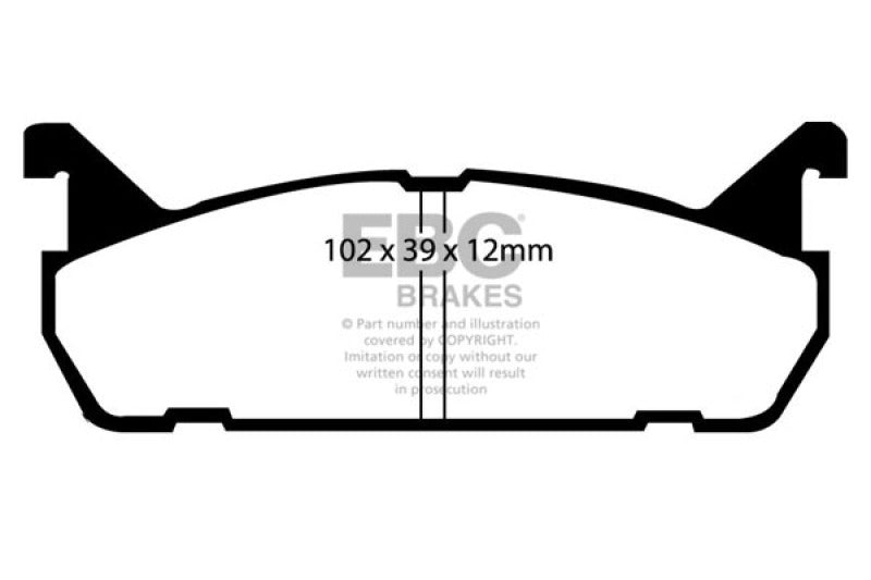 EBC 91-96 Ford Escort 1.8 Redstuff Rear Brake Pads DP3828C