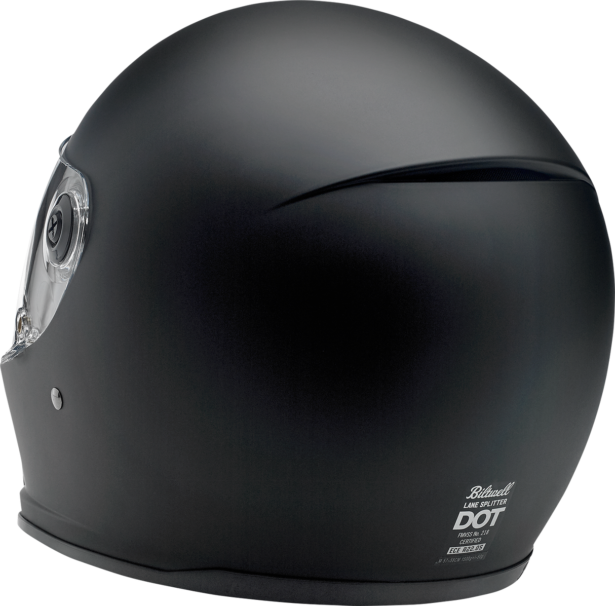 BILTWELL Lane Splitter Helmet - Flat Black - Small 1004-201-102