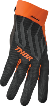 THOR Draft Gloves - Black/Orange - XL 3330-6810