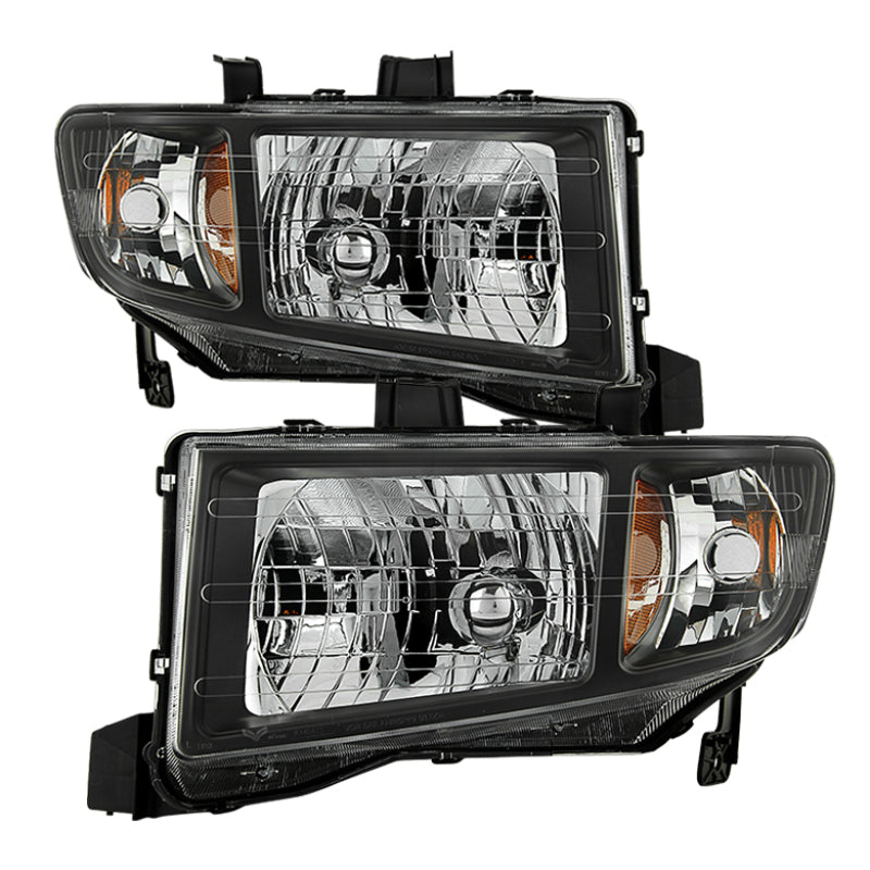 Xtune Honda Ridgeline 06-13 Crystal Headlights Black HD-JH-HRID06-AM-BK 9025495