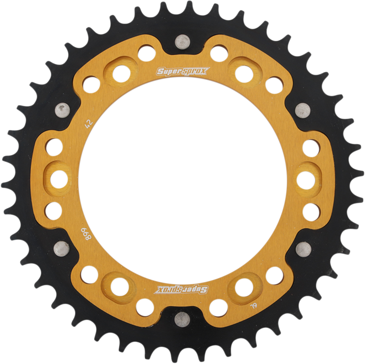 SUPERSPROX Stealth Rear Sprocket - 42 Tooth - Gold - KTM RST-899-42-GLD