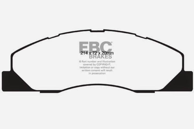 EBC 09-11 Dodge Ram 2500 Pick-up 5.7 2WD/4WD Yellowstuff Front Brake Pads DP41847R