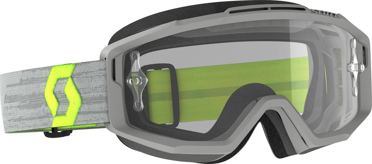 SCOTT Split Otg Goggle Grey/Yellow W/Clear Works Lens 285537-1120113