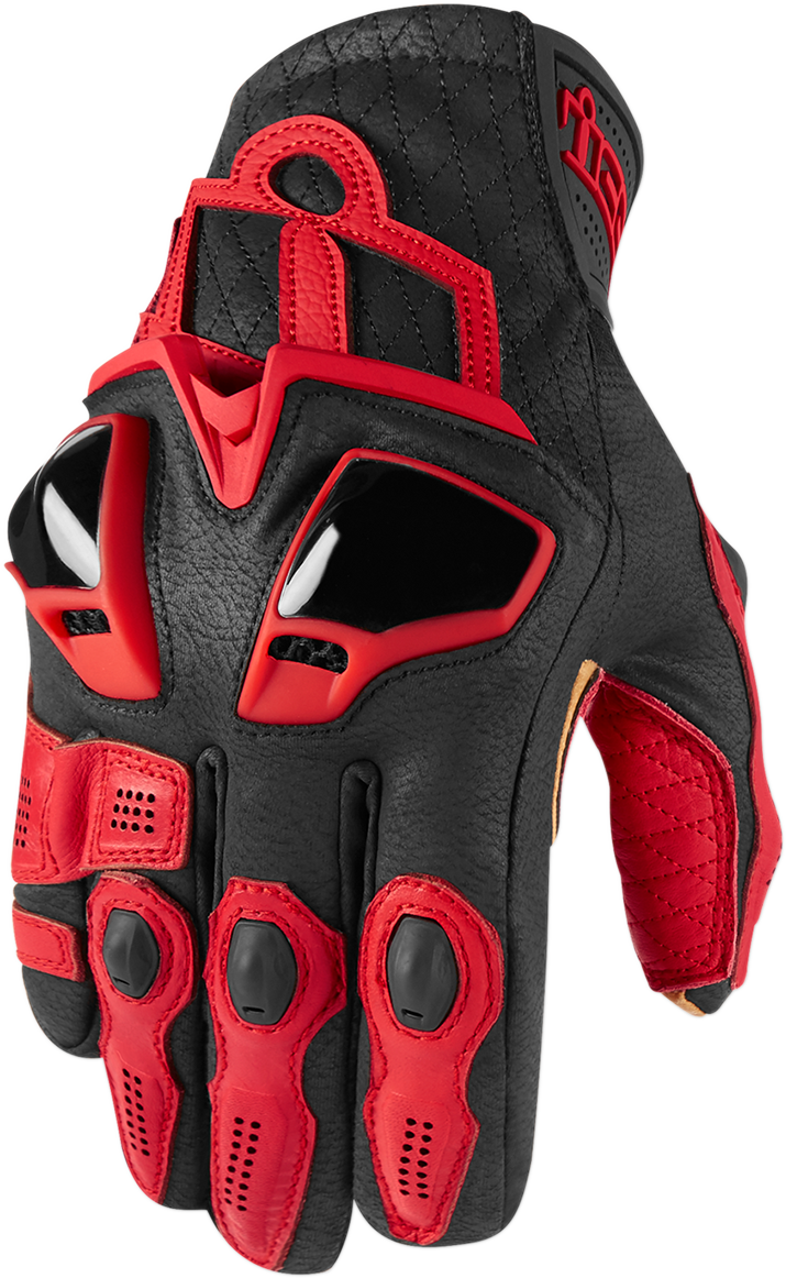 ICON Hypersport™ Short Gloves - Red - XL 3301-3548