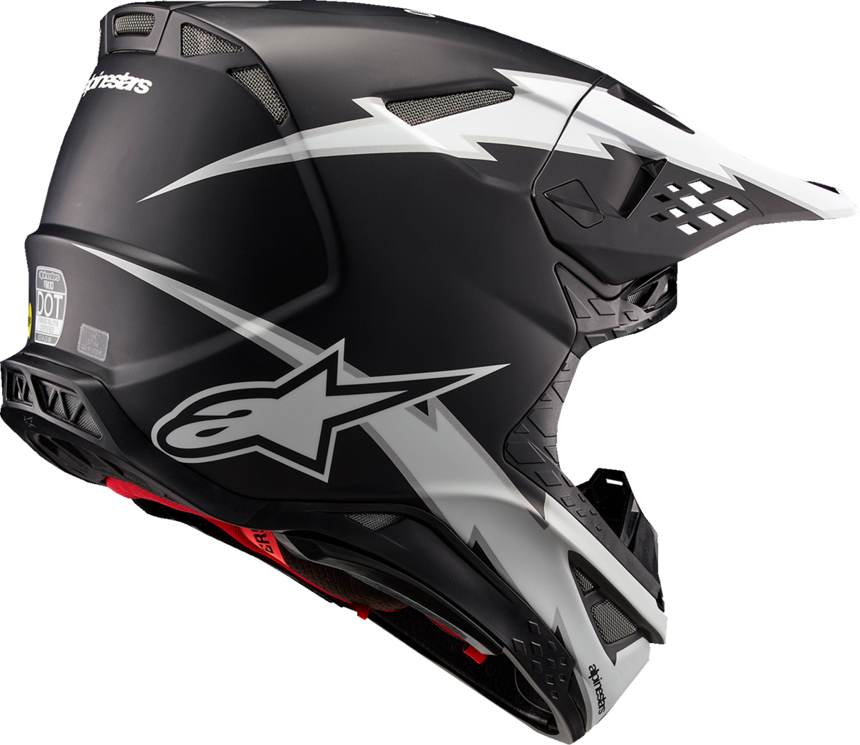 ALPINESTARS Supertech M10 Helmet - Ampress - MIPS® - Matte Black/White - Large 8300823-1121-L