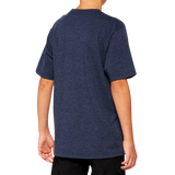 100% Youth Icon T-Shirt - Navy - Medium 20001-00013