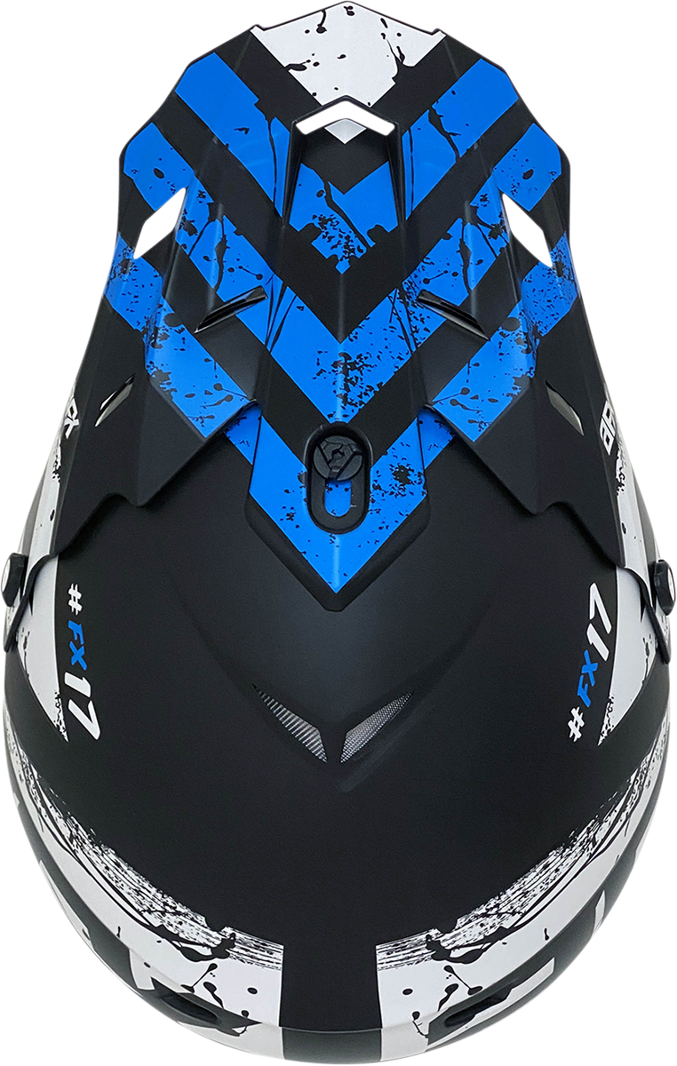 AFX FX-17 Helmet - Attack - Matte Blue/Black - Medium 0110-7162