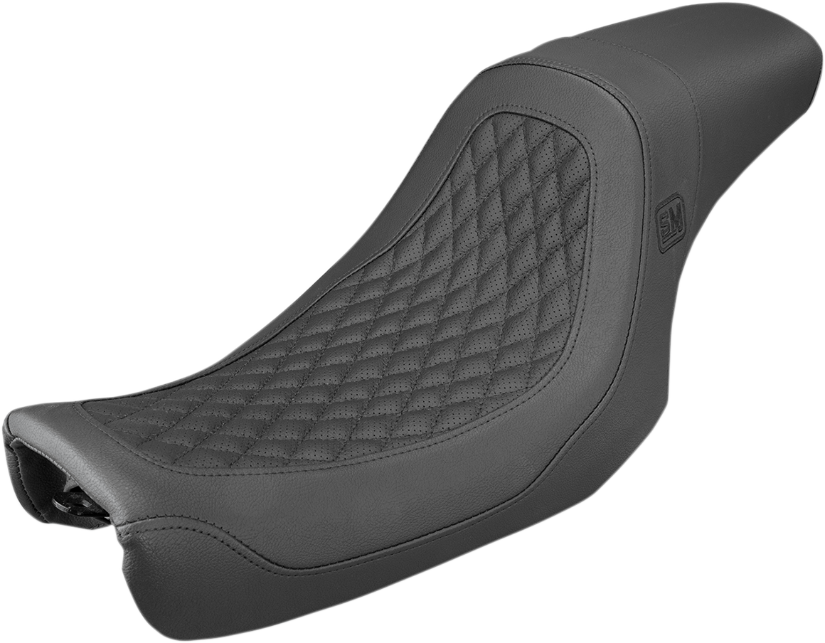 SADDLEMEN Speed Merchant Pro Series Seat - Black - FLD/FXD '06-'17 SM8064DB