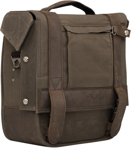 BURLY BRAND Detachable Saddlebag - Dark Oak B15-1000D