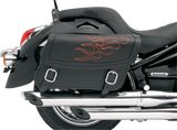 SADDLEMEN Flame Saddlebag - Orange - Medium X021-05-0406