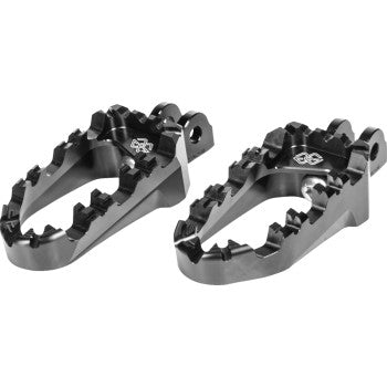 GILLES TOOLING Pro-X Enduro Footpegs - Black Africa Twin 2020-2022, 2024  RGK-119-UF34-SET-B