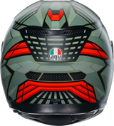 AGV K3 Helmet - Decept - Matte Black/Green/Red - Large 2118381004010L