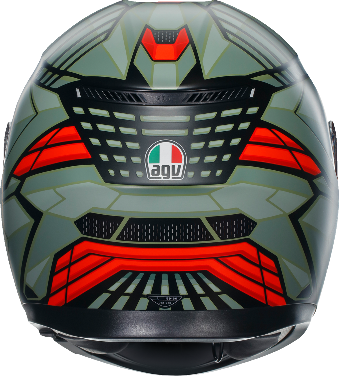 AGV K3 Helmet - Decept - Matte Black/Green/Red - XL 2118381004010XL