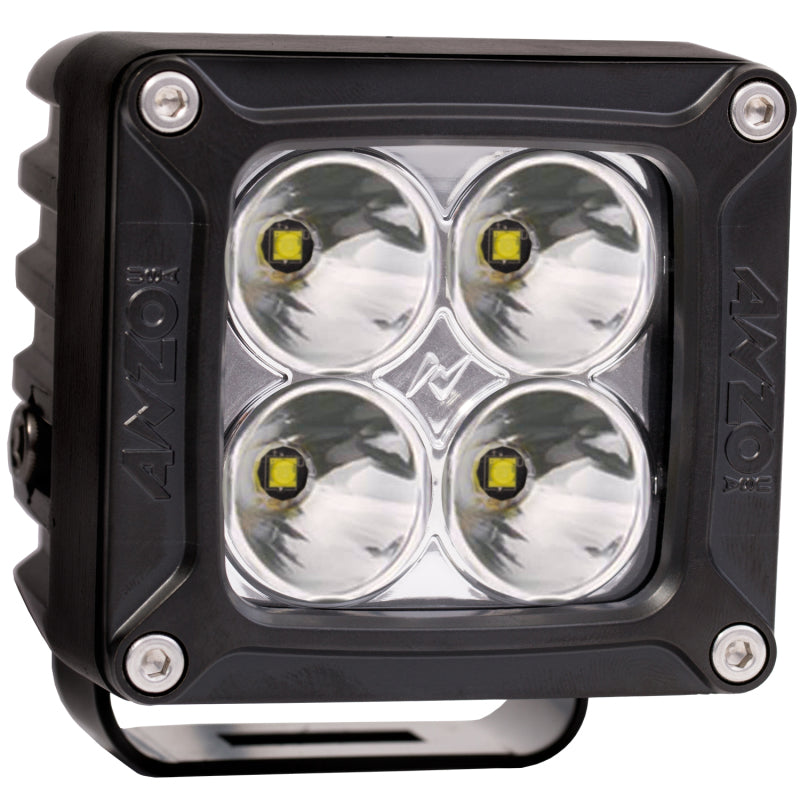 ANZO 3inx 3in High Power LED Off Road Spot Light w/ Harness 881045