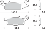 SBS Off-Road Sintered Brake Pads - YFM 850SI