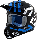 AFX FX-17 Helmet - Attack - Matte Blue/Black - 2XL 0110-7165