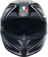 AGV K3 Helmet - Compound - Matte Black/Gray - Small 2118381004008S