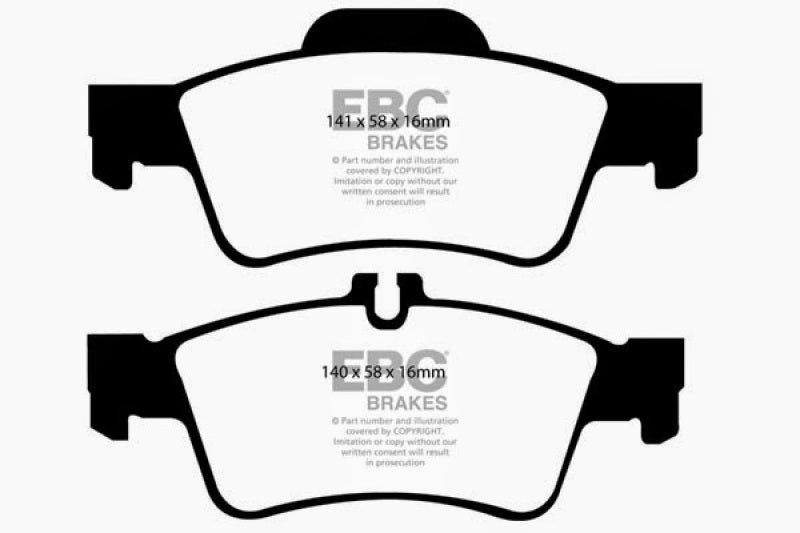 EBC 04-06 Mercedes-Benz CL500 5.0 Redstuff Rear Brake Pads DP31491C