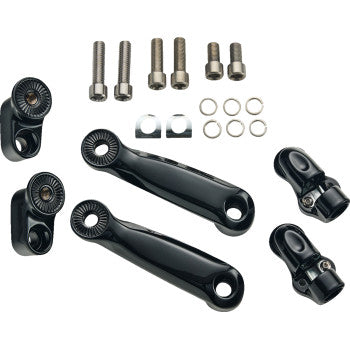 CIRO Adjustable RydeCulture™ Charles Chapa Peg Mounts - Passenger - Black - Indian 6R220