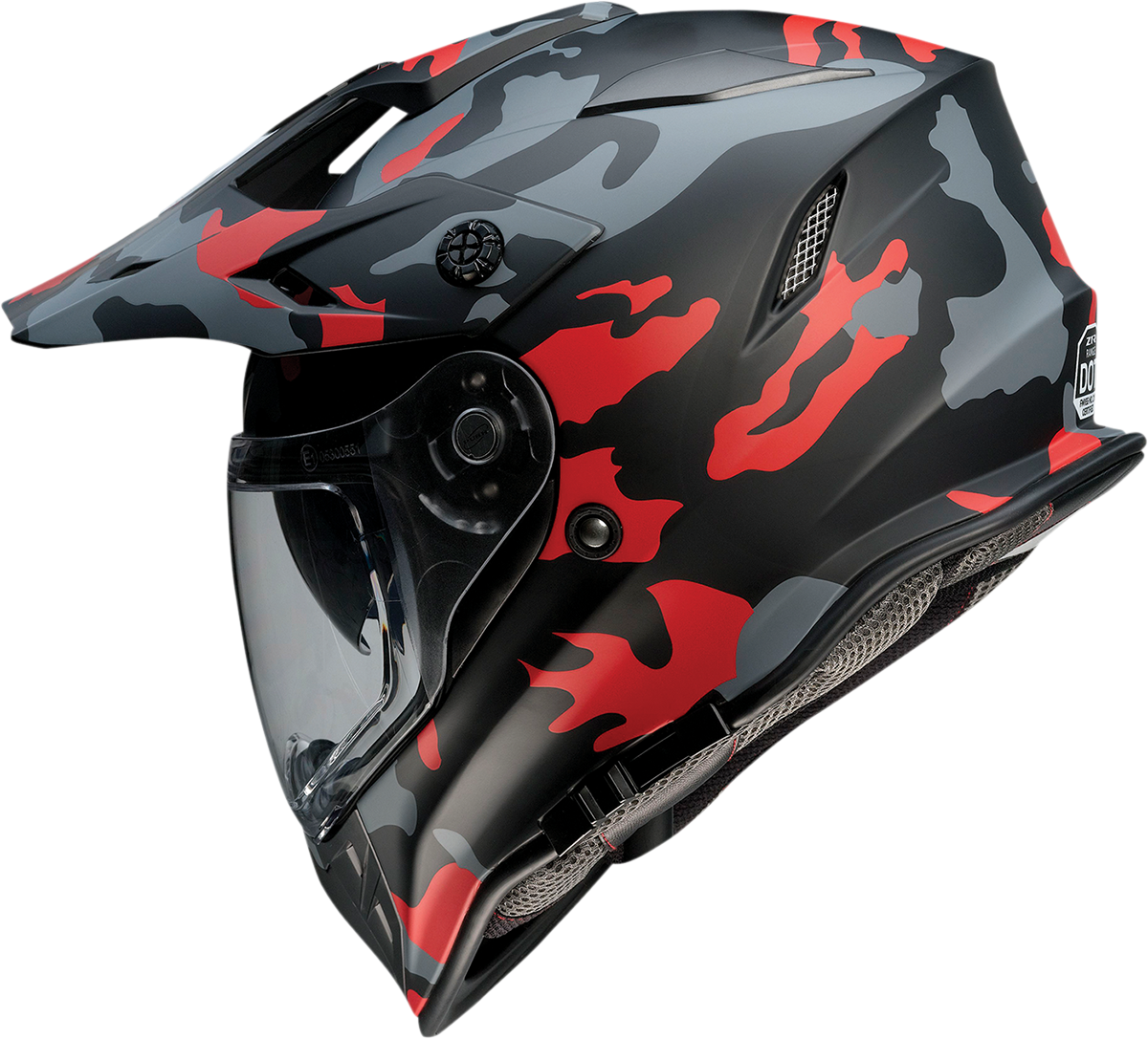 Z1R Range Helmet - Camo - Red - Small 0140-0094