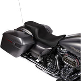 DRAG SPECIALTIES Asiento para dos personas Predator - Vinilo - Liso - con respaldo - FLH '08-'23 0801-1499 