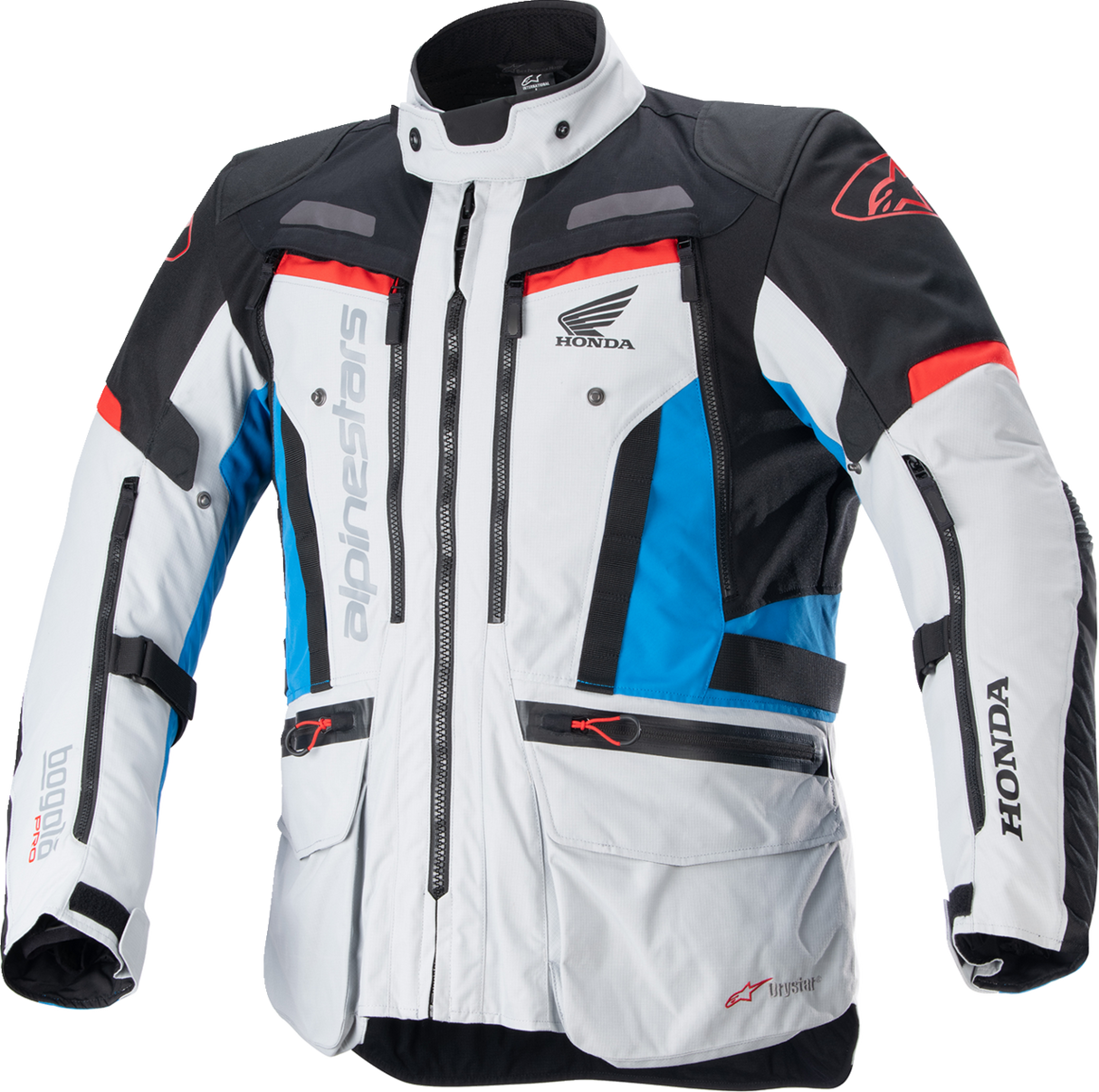 ALPINESTARS Honda Bogotà Pro Drystar® Jacket - Gray/Black/Red/Blue - Small 3206723-9173-S