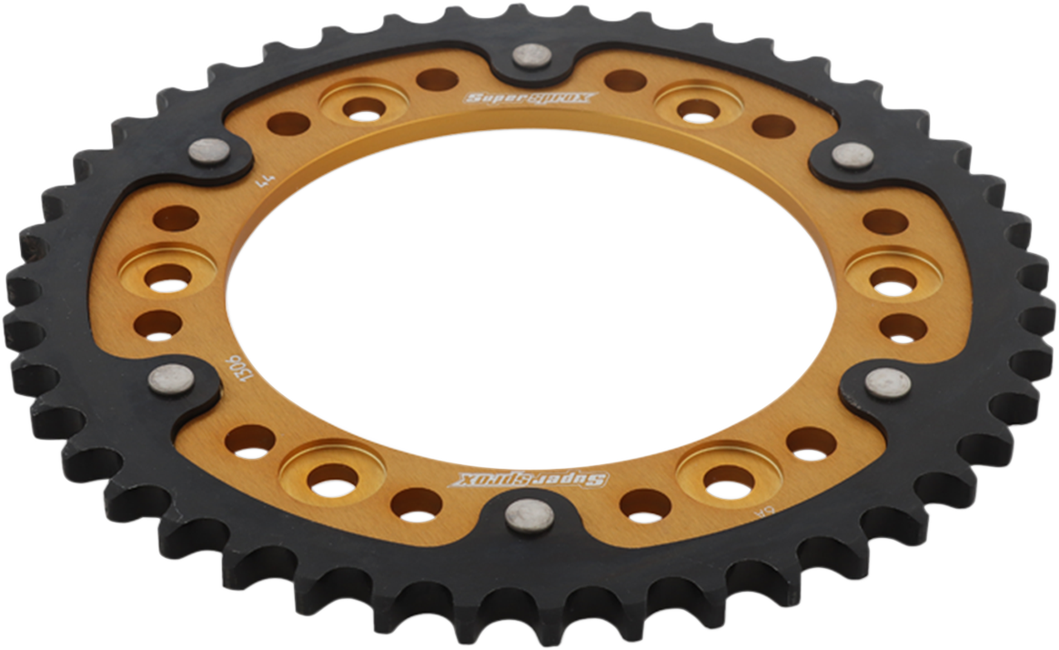 SUPERSPROX Stealth Rear Sprocket - 44 Tooth - Gold - Honda RST-1306-44-GLD