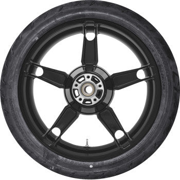 COASTAL MOTO Daytona Rear Wheel - Black (18") | Dunlop AE Tire (180/55B18) PKG-DAY185SB-24ABST