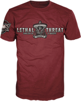 LETHAL THREAT Vintage Velocity Bandido Tequila T-Shirt - Burgundy - Medium VV40161M