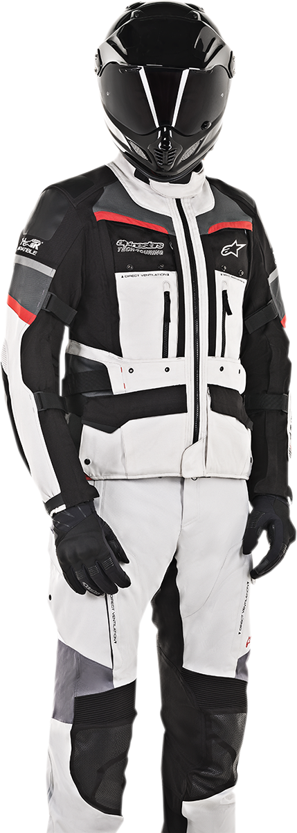 ALPINESTARS Andes Pro Drystar® Jacket - Gray/Black/Red - Small 3207119-9113-S