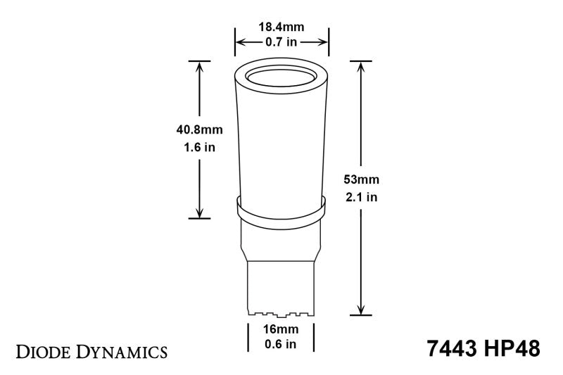 Diode Dynamics 7443 LED Bulb HP48 LED - Cool - White (Single)