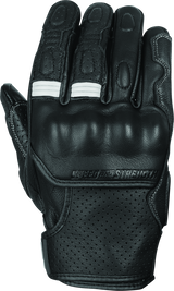 Speed and Strength Twist of Fate Leather Gloves Black/White - Small