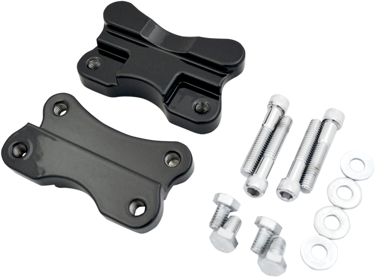 DRAG SPECIALTIES Fender-To-Fork Adapters - Gloss Black 1410-0067