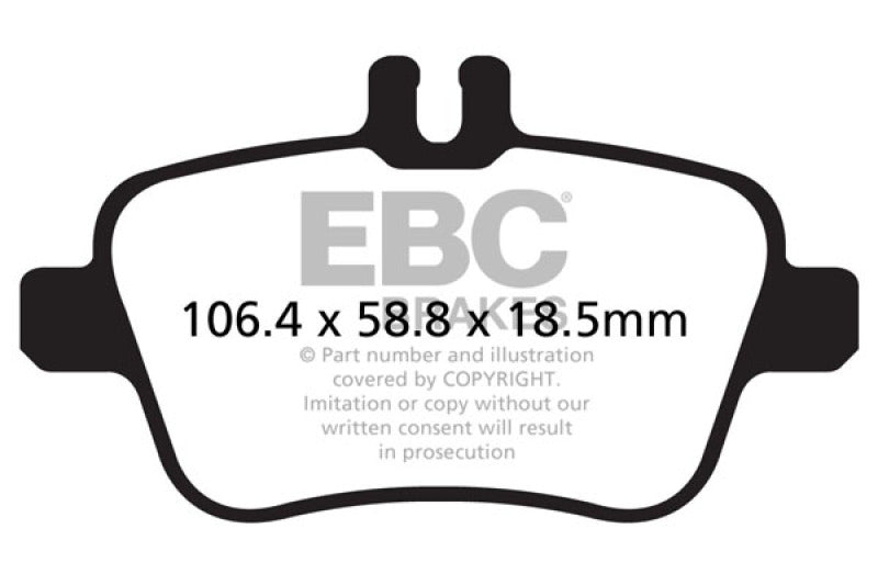 EBC 13+ Mercedes-Benz CLA250 2.0 Turbo Greenstuff Rear Brake Pads DP22157