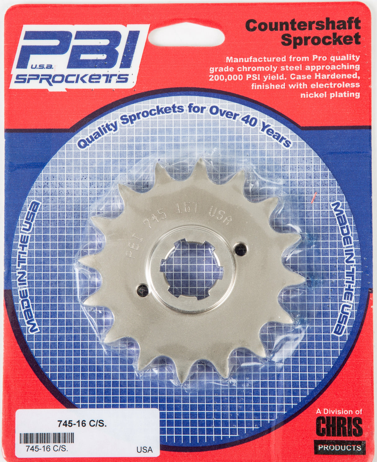 PBIFront Cs Sprocket Steel 16t-530 Yam745-16