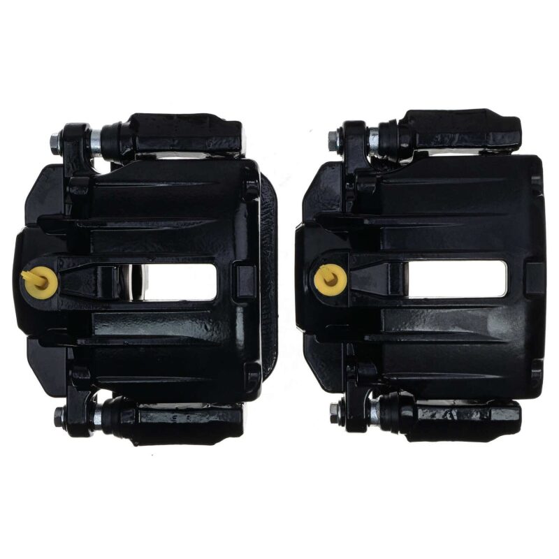 Power Stop 00-02 Cadillac DeVille Rear Black Caliper - Pair w/Bracket