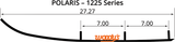 WOODY'S Ace Flat-Top Carbide Runners - 8" AP8-1225