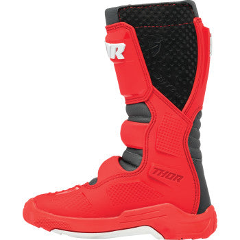 THOR Youth Blitz XR Boots - Red/Charcoal - Size 7 3411-0758