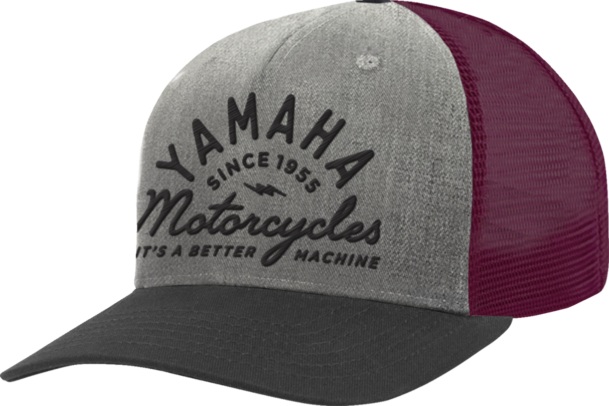 YAMAHA APPAREL Yamaha Wool Hat - Gray/Maroon NP21A-H3247