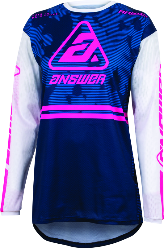 Answer 23 Arkon Trials Jersey Blue/White/Magenta Youth - Medium 447609