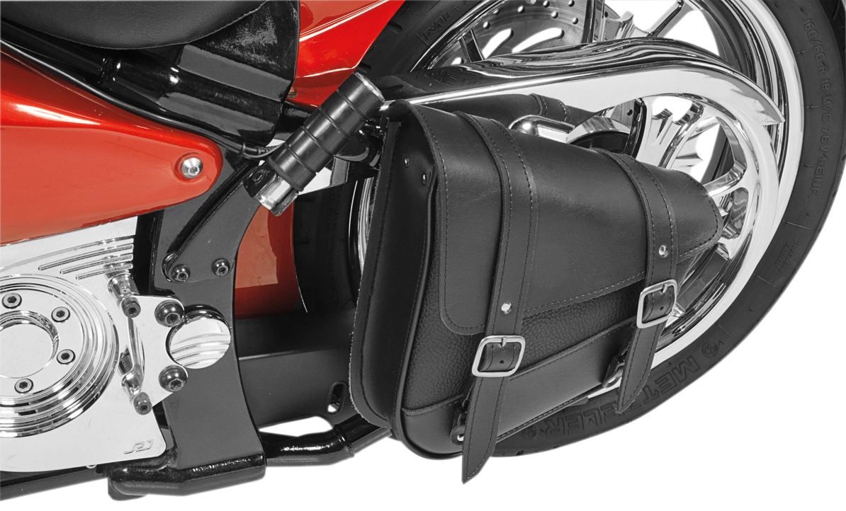 WILLIE & MAX LUGGAGE Swingarm Bag - '00-'17 FLST/FXST - Black 59776-00