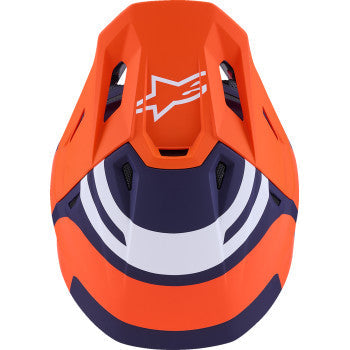 ALPINESTARS SM7 Helmet - Core - Matte Orange/Blue - Small 8301826-408-S
