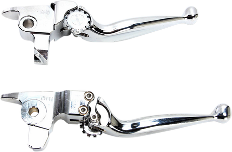 POWERSTANDS RACING Lever Set - Journey - Harley Davidson - Chrome 12-00611-20