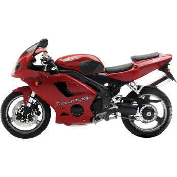 STOMPGRIP Traction Pad Tank Grips - Volcano - Black - XSR 900 50-10-0001B